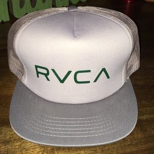 Gray RVCA Mesh SnapBack Hat